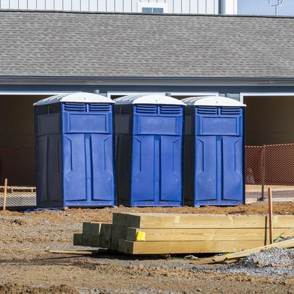 Heavy-duty construction site porta potty in Soldotna, Alaska