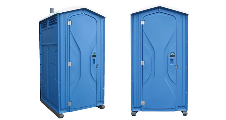 Long-term porta potty units on site in Soldotna, Alaska